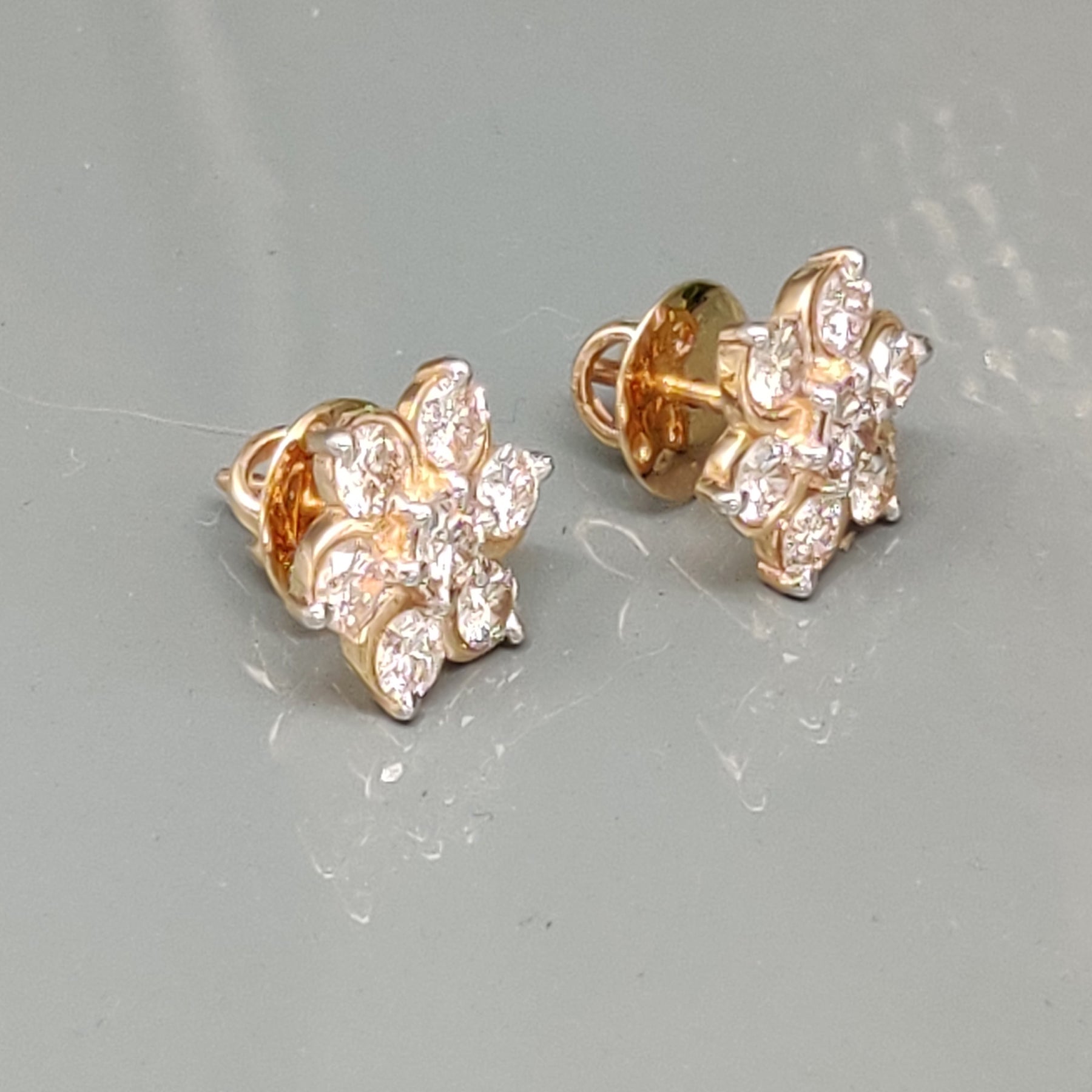 Sunflower Moissanite Stud Earrings – Northern Sparkly